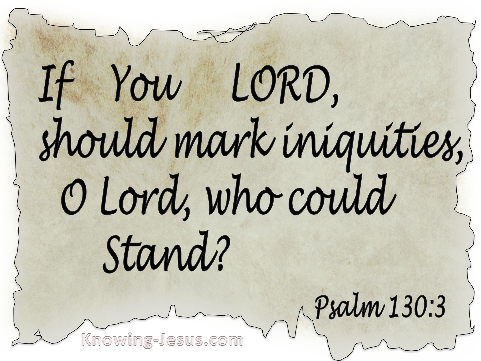 what-does-psalm-130-3-mean